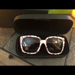Dolce & Gabbana Sunglasses DG4077M - Pink White Floral Frames